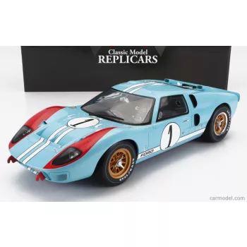   Cmr - Ford Usa Gt40 Mkii 7.0L V8 Team Shelby American Inc. N 1 2Nd (But Really Winner) 24H Le Mans 1966 K.Miles - D.Hulme Light Blue