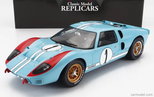 Cmr - Ford Usa Gt40 Mkii 7.0L V8 Team Shelby American Inc. N 1 2Nd (But Really Winner) 24H Le Mans 1966 K.Miles - D.Hulme Light Blue