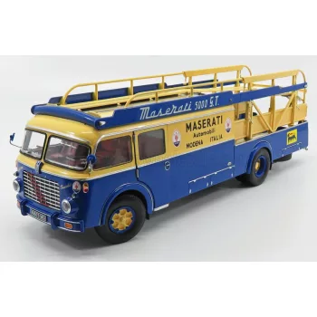   CMR - FIAT 642RN2 TRUCK BARTOLETTI MASERATI CAR TRANSPORTER 1957 BLUE YELLOW