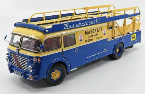 CMR - FIAT 642RN2 TRUCK BARTOLETTI MASERATI CAR TRANSPORTER 1957 BLUE YELLOW