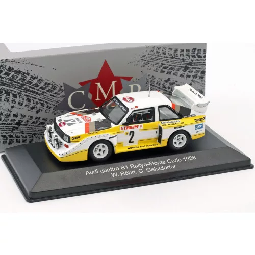 Cmr - 1:43 Audi Quattro Sport E2 Night Version #2 4Th Rallye Monte Carlo 1986 Röhrl, Geistdörfer Models
