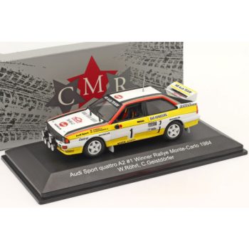   Cmr - 1:43 Audi Quattro A2 #1 Winner Rallye Monte Carlo 1984 Röhrl, Geistdörfer Models