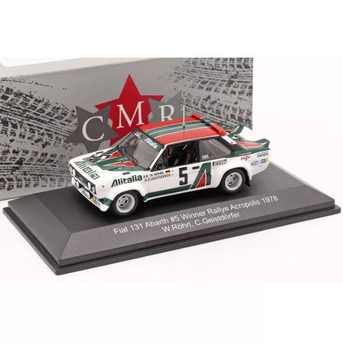 Cmr - 1:43 Fiat 131 Abarth #5 Winners Rally Acropolis 1978 Röhrl, Geistdörfer Models