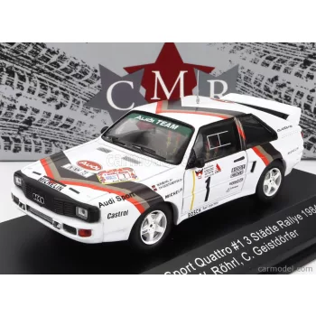   Cmr - Audi Quattro Sport N 1 Winner Rally Adac Stadte 1984 W.Rohrl - C.Geistdorfer White