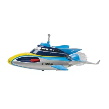   Corgi - G.ANDERSON STINGRAY COMBAT SUBMARINE SILVER BLUE YELLOW