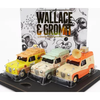   Corgi - AUSTIN SET 3X DELIVERY VAN - WALLACE & GROMIT - AARDMAN VARIOUS