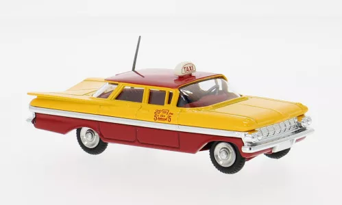 Corgi - Chevrolet Taxi Cab, rot/gelb, 1965, 1:50