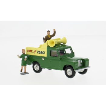   Corgi - Land Rover Public Address Vehicle, grün/gelb, 1964, 1:43