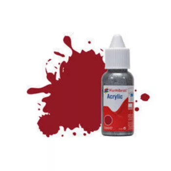   Humbrol - HUMBROL ACRYLIC DROPPER BOTTLE 14ML No 20 Crimson - Gloss