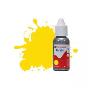   Humbrol - HUMBROL ACRYLIC DROPPER BOTTLE 14ML No 69 Yellow - Gloss