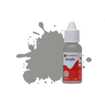   Humbrol - HUMBROL ACRYLIC DROPPER BOTTLE 14ML No.126 US Medium Grey Matt