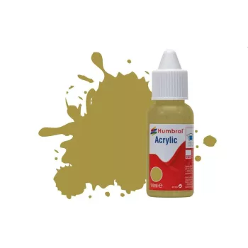   Humbrol - HUMBROL ACRYLIC DROPPER BOTTLE 14ML No.249 RLM 79 Sandgelb Matt