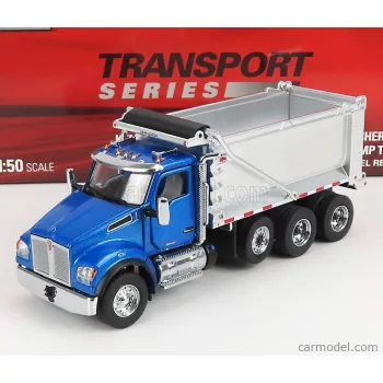   Dm-Models - Kenworth T880S Truck Cassone Ribaltabile 4-Assi 1990 Blue