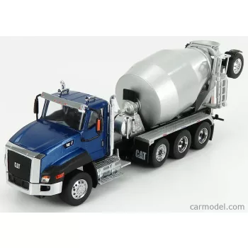   Dm-Models - Caterpillar Ct660 Betoniera Tanker Cement Mixer Truck 4-Assi 2016 Blue Met Silver