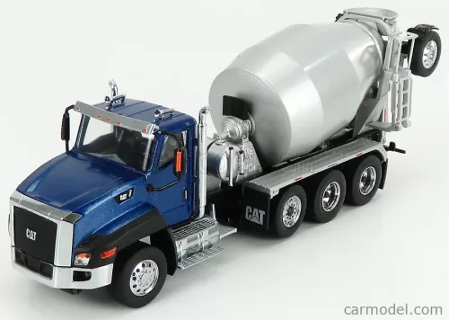 Dm-Models - Caterpillar Ct660 Betoniera Tanker Cement Mixer Truck 4-Assi 2016 Blue Met Silver