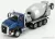 Dm-Models - Caterpillar Ct660 Betoniera Tanker Cement Mixer Truck 4-Assi 2016 Blue Met Silver