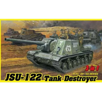   Dragon Armor - Soviet Tank Destroyer JSU-122 and German Panzerjager (3 in 1) - 4 figures