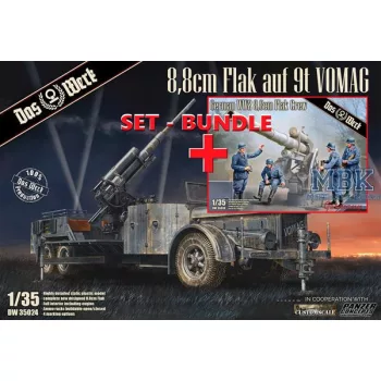   DAS WERK - TOP-SET 8,8 cm Flak auf 9t VOMAG+ 8,8 cm Flak Crew