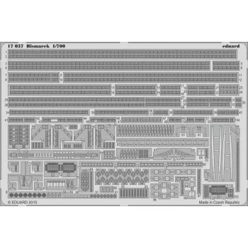Eduard - Bismarck 1/700 Steel for Revell
