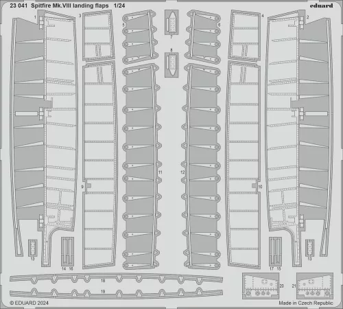 Eduard - Spitfire Mk.VIII landing flaps  AIRFIX