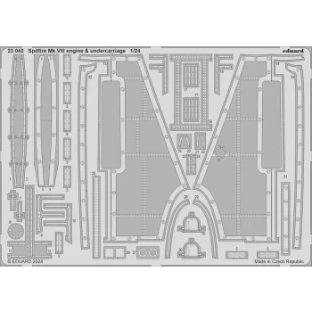 Eduard - Spitfire Mk.VIII engine & undercarriage  AIRFIX