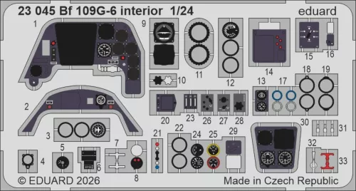 Eduard - Bf 109G-6 interior for Airfix