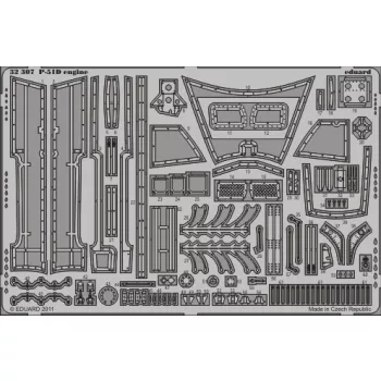 Eduard - P-51D Engine for Tamiya