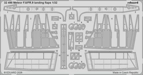 Eduard - Meteor F.8/FR.9 landing flaps for Revell