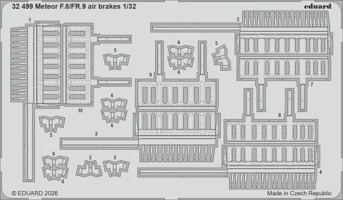 Eduard - Meteor F.8/FR.9 air brakes for Revell