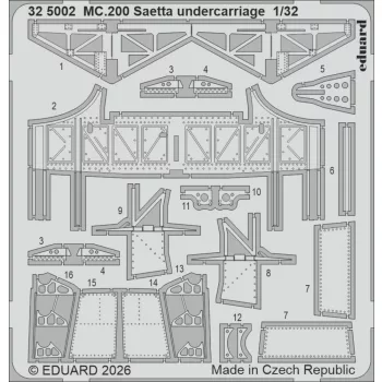 Eduard - MC.200 Saetta undercarriage for Italeri