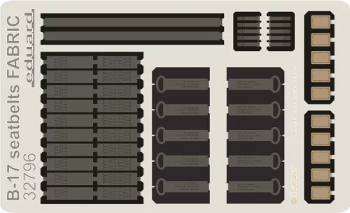 Eduard - B-17 Seatbelts Fabric for Hk Models