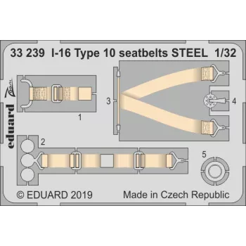 Eduard - I-16 Type 10 Seatbelts Steel for ICM