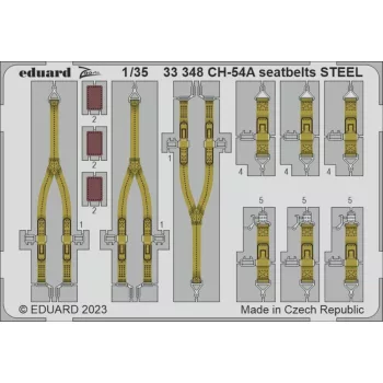 Eduard - CH-54A seatbelts STEEL 1/35 ICM