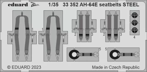 Eduard - AH-64E seatbelts STEEL 1/35 TAKOM