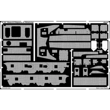 Eduard - Zimmerit Flakpanzer IV Wirbelwind for Tamiya