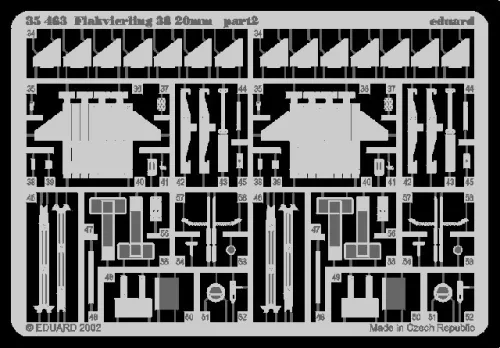 Eduard - Flakvierling 38 20 mm for Tamiya