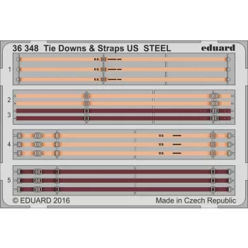 Eduard - Tie Downs & Straps US STEEL