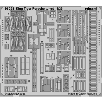 Eduard - King Tiger Porsche turret for Meng