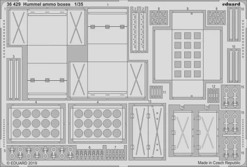Eduard - Hummel ammo boxes for Tamiya