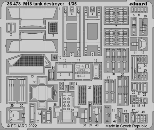 Eduard - M18 tank destroyer for TAMIYA