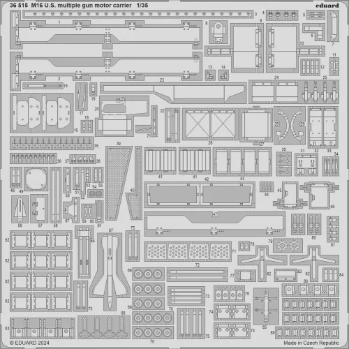 Eduard - M16 U.S. multiple gun motor carrier 1/35 TAMIYA