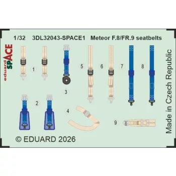 Eduard - Meteor F.8/FR.9 seatbelts SPACE for Revell