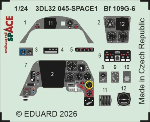 Eduard - Bf 109G-6 SPACE for Airfix
