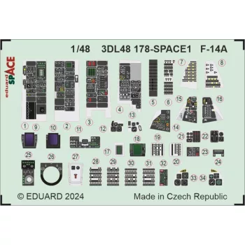 Eduard Accessories - F-14A SPACE  GREAT WALL HOBBY
