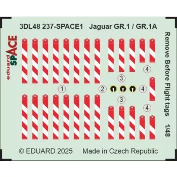  Eduard - Jaguar GR.1 / GR.1A Remove Before Flighth tags SPACE  AIRFIX