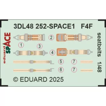 Eduard - F4F seatbelts SPACE 1/48 for Eduard