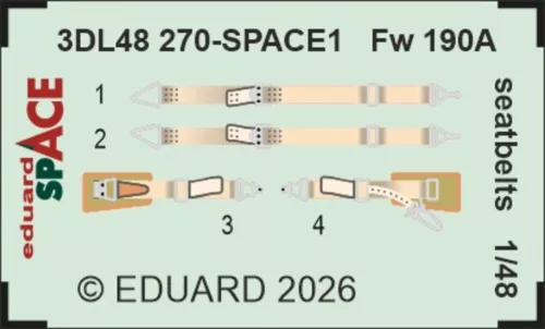 Eduard - Fw 190A seatbelts SPACE