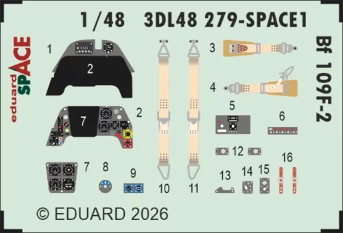 Eduard - Bf 109F-2 SPACE for Eduard