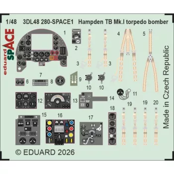 Eduard - Hampden TB Mk.I torpedo bomber SPACE for ICM