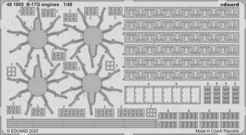 Eduard - B-17G engines for HKM
